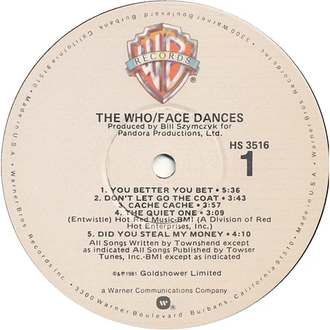 The Who - Face Dances