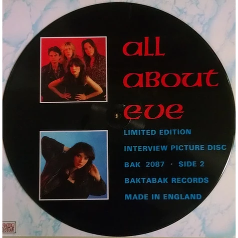All About Eve - Limited Edition Interview Picture Disc - Vinyl 12 ...