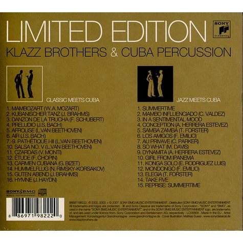 Klazz Brothers & Cuba Percussion - Classic Meets Cuba & Jazz Meets Cuba