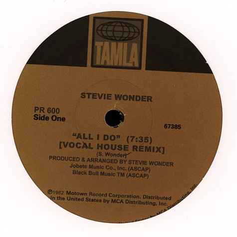 Stevie Wonder - All I Do House Remixes