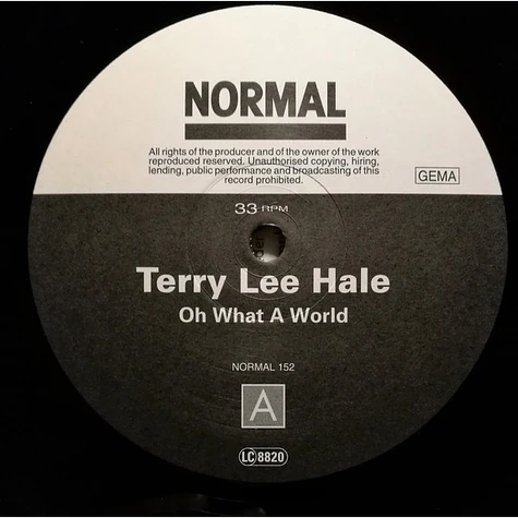 Terry Lee Hale - Oh What A World