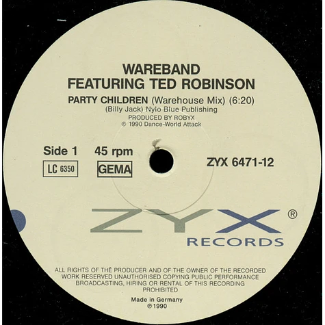 Wareband Featuring Tad Robinson - Party Children