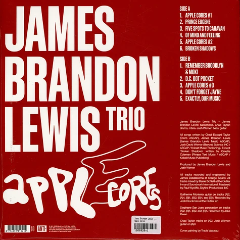 James Brandon Lewis Trio - Apple Cores