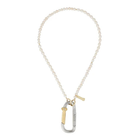 Aries - Mini Carabiner Pearl Necklace