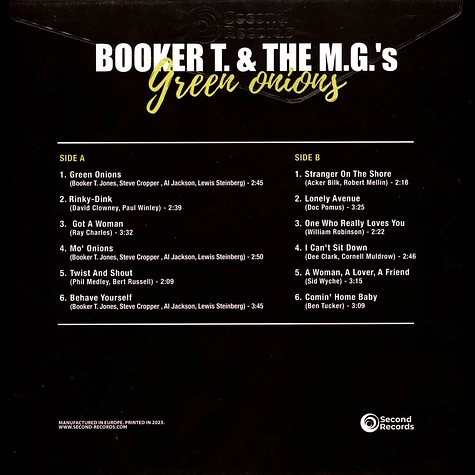 Booker T & The M.G.'s - Green Onions Green Marble Vinyl Edition