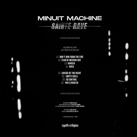 Minuit Machine - Sainte Rave Orange & White Splatter Vinyl Edition