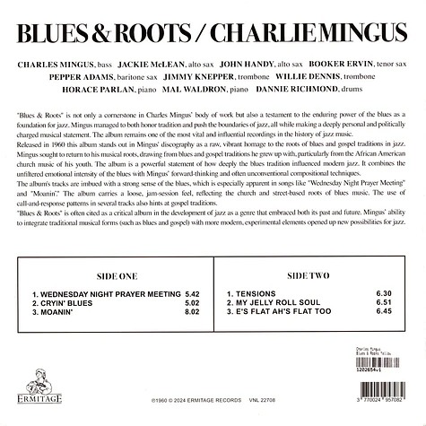 Charles Mingus - Blues & Roots Yellow Vinyl Edition