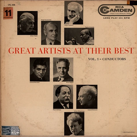 V.A. - Great Artists At Their Best Vol. 1 - Conductors