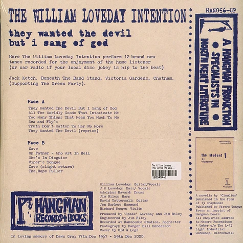 The William Loveday Intention - They Wanted The Devil But I Sang Of God