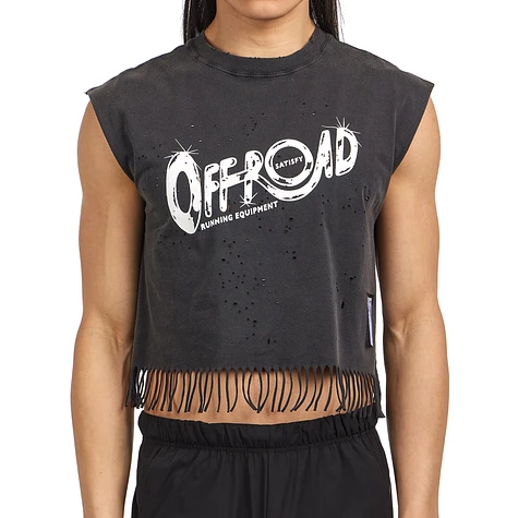 Satisfy - MothTech Cropped Fringed Muscle Tee