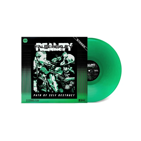 False Reality - Path Of Self Destruct Transparent Green Vinyl Edition