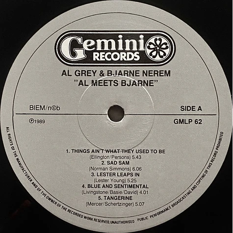 Al Grey & Bjarne Nerem - Al Meets Bjarne