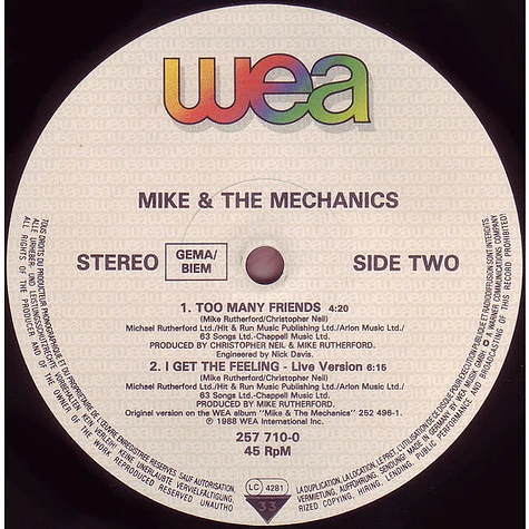 Mike & The Mechanics - The Living Years