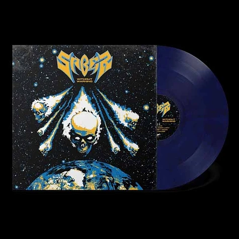 Saber - Without Warning Blue Marbled Vinyl Edition