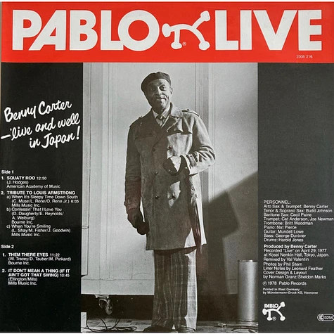 Benny Carter - Live And Well In Japan!