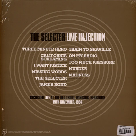 The Selecter - Live Injection Colored Vinyl Edition