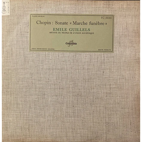 Frédéric Chopin, Emil Gilels - Sonate "Marche funèbre"