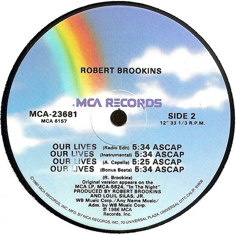 Robert Brookins - Our Lives