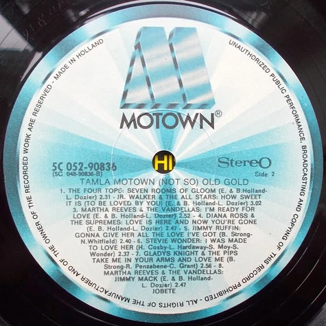 V.A. - Tamla Motown (Not So) Old Gold