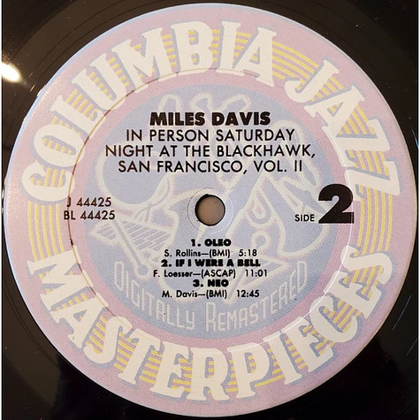 Miles Davis - In Person, Saturday Night At The Blackhawk, San Francisco, Volume 2