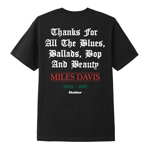Butter Goods x Miles Davis - Thanks Tee