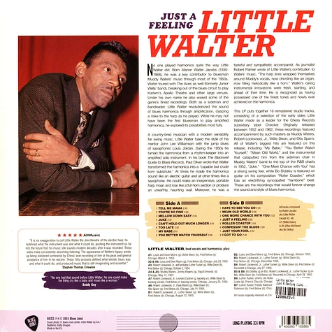 Little Walter - Just A Feeling (Limited Edition)