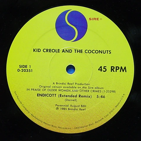 Kid Creole And The Coconuts - Endicott