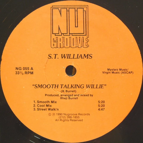 S.T. Williams - Smooth Talking Willie