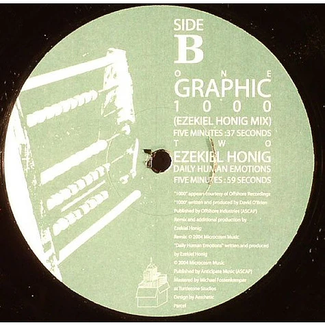 Ezekiel Honig / Graphic - Love Session / 1000 Remix EP