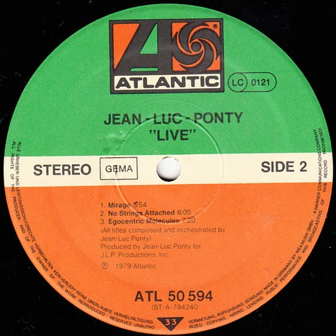 Jean-Luc Ponty - Live