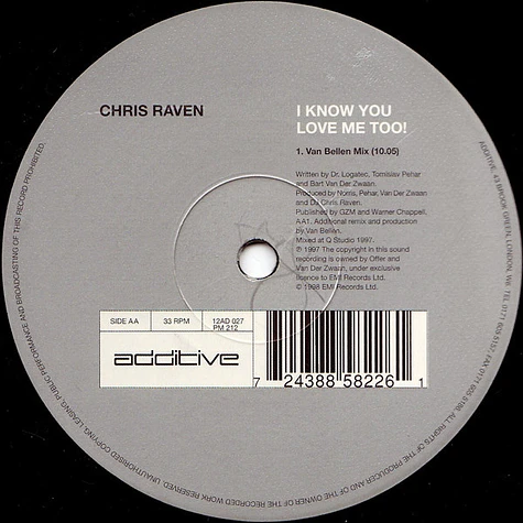 Chris Raven - I Know You Love Me Too!