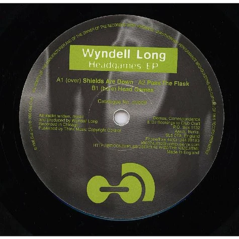 Wyndell Long - Headgames EP