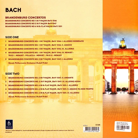 Slovak Philharmonic Orchestra - Pribil Rudolf - Bach Brandenburg Concertos