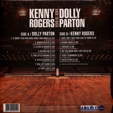 Kenny Rogers / Dolly Parton - Back To Back