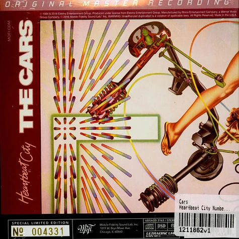 Cars - Heartbeat City Numbered Hybrid SACD