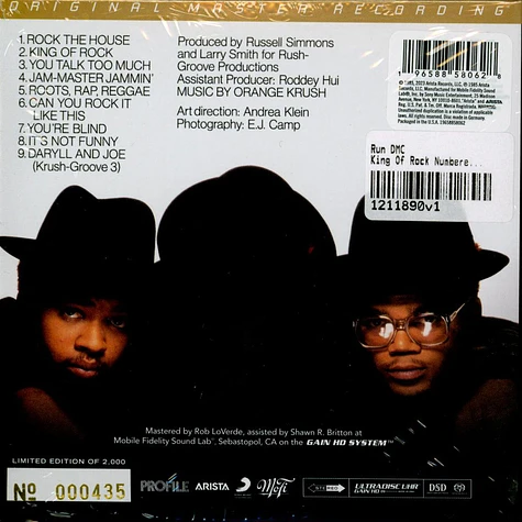 Run DMC - King Of Rock Numbered Hybrid SACD