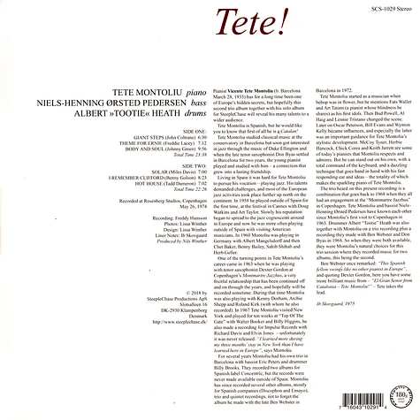 Tete Montoliu Trio - Tete!