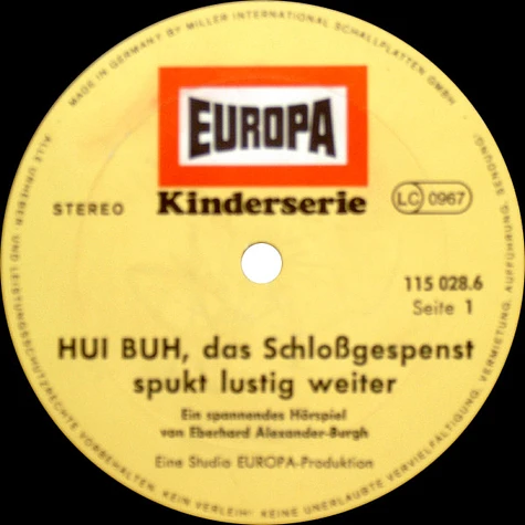 Eberhard Alexander-Burgh - Hui Buh, Das Schloßgespenst Spukt Lustig Weiter