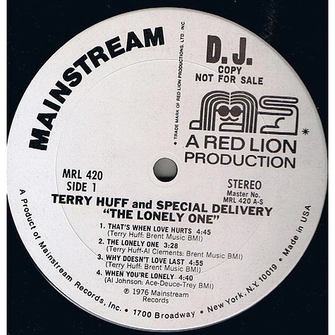 Terry Huff And Special Delivery - The Lonely One