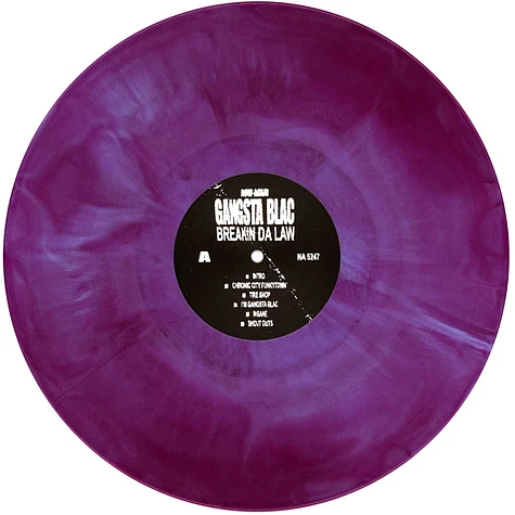 Gangsta Blac - Breakin Da Law Galaxy Grape Vinyl Edition