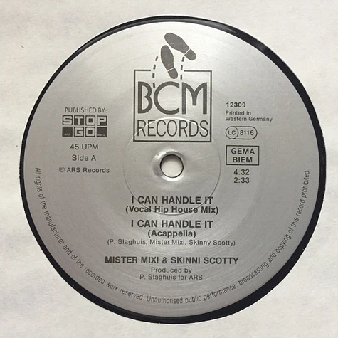 Mister Mixi & Skinny Scotty - I Can Handle It