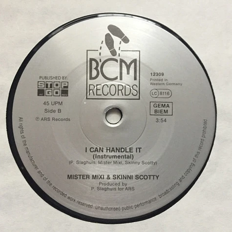 Mister Mixi & Skinny Scotty - I Can Handle It