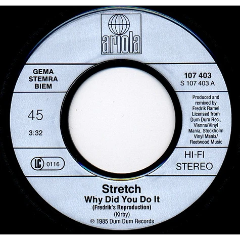 Stretch - Why Did You Do It