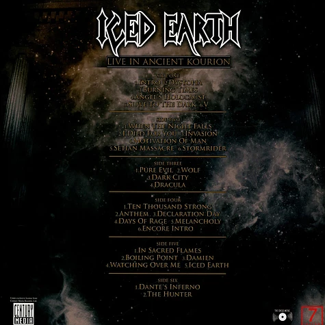 Iced Earth - Live In Ancient Kourion 3x Red Vinyl Edition