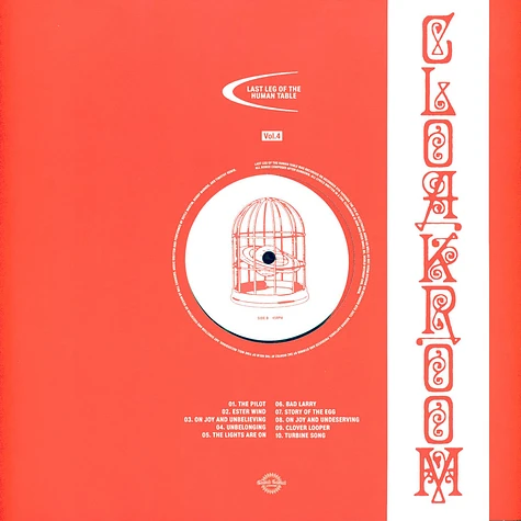 Cloakroom - Last Leg Of The Human Table Clear W/ Red Blob Vinyl Edition