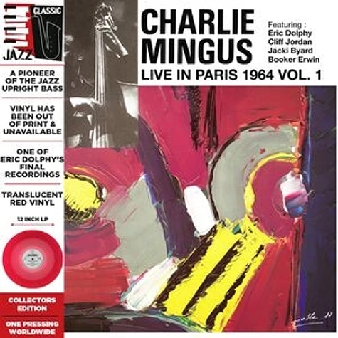 Charlie Mingus - Live In Paris 1964 Vol. 1 (Colored Vinyl, Red, Deluxe Edition, Limited Edition, Remastered)