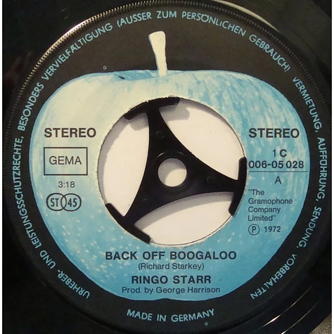 Ringo Starr - Back Off Boogaloo / Blind Man