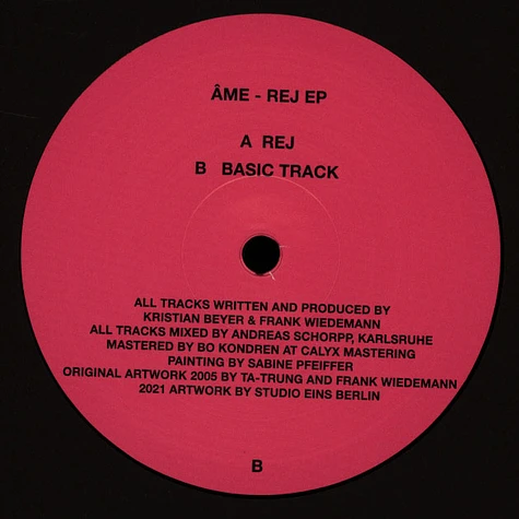 Âme - Rej EP 2025 Repress Black Vinyl Edition