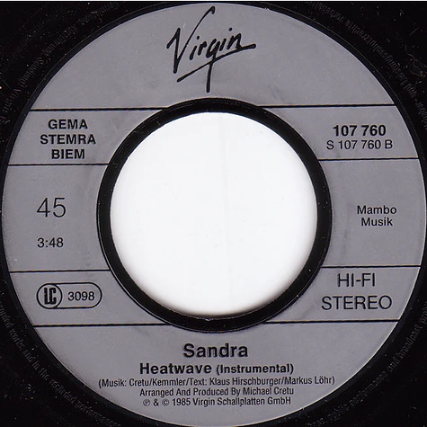 Sandra - In The Heat Of The Night