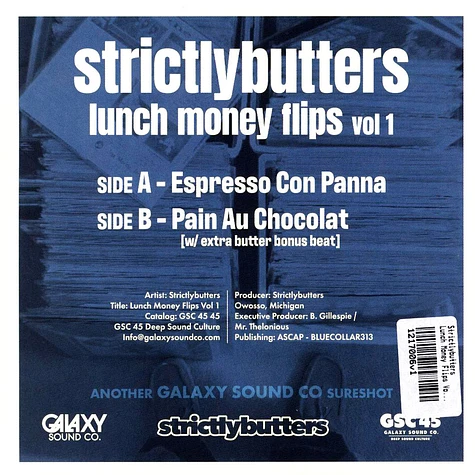 Strictlybutters - Lunch Money Flips Volume 1